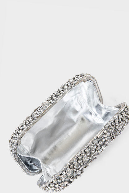 Party Wear Clutch BK4094-Silver