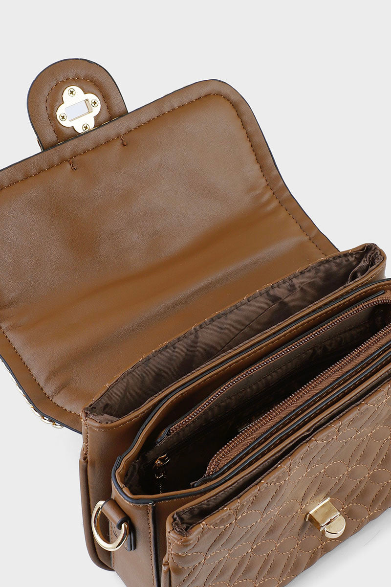 Top Handle Hand Bags B15083-Coffee
