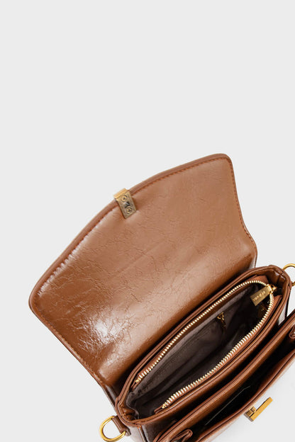 Flap Shoulder Bags BS2127-Tan