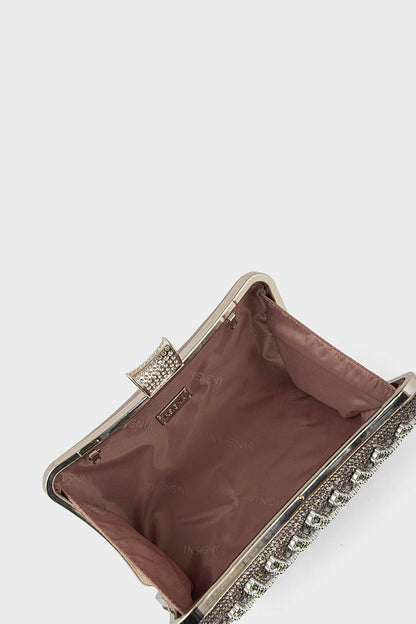Party Wear Clutch BK4117-Gun Metallic