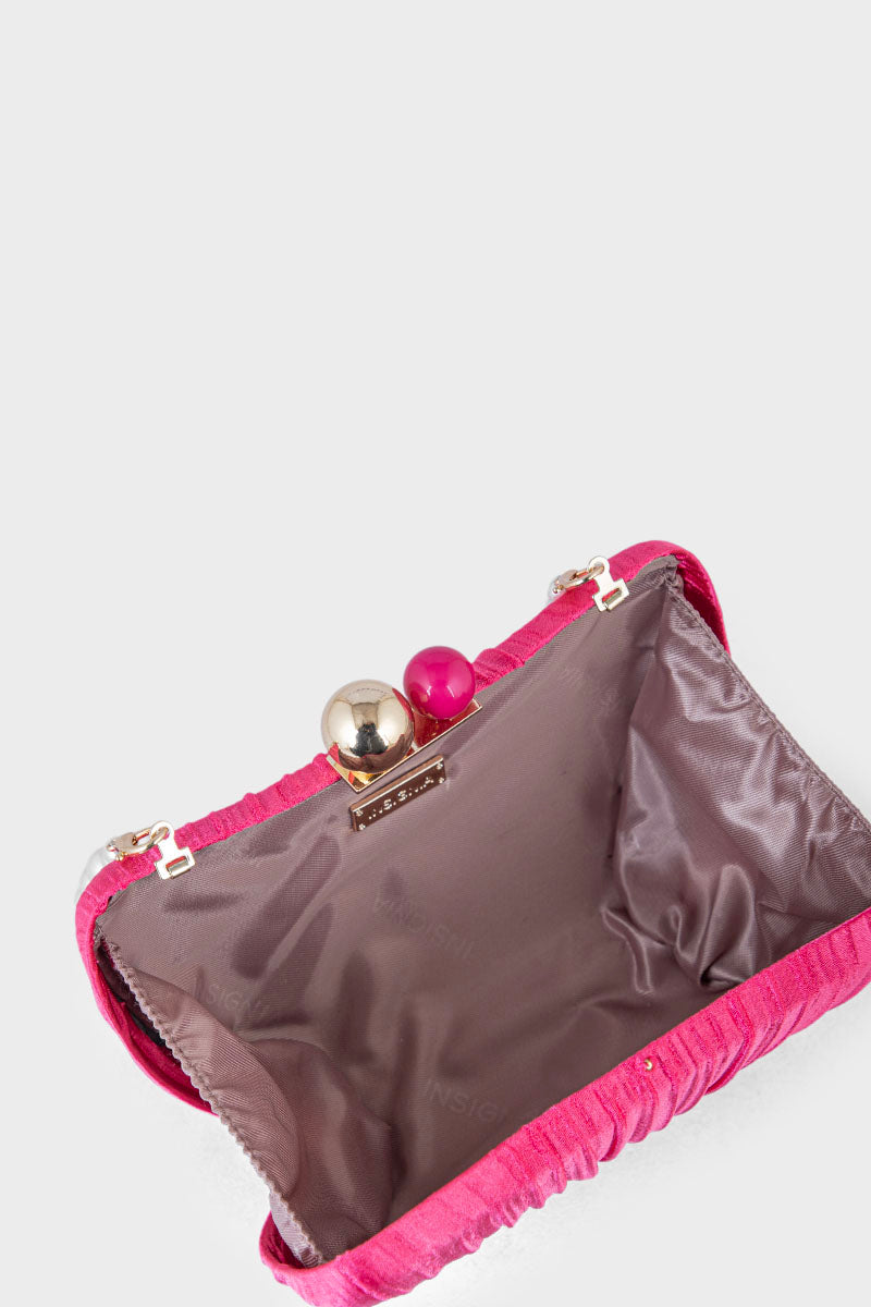 Formal Clutch Bk4032-Fuchsia