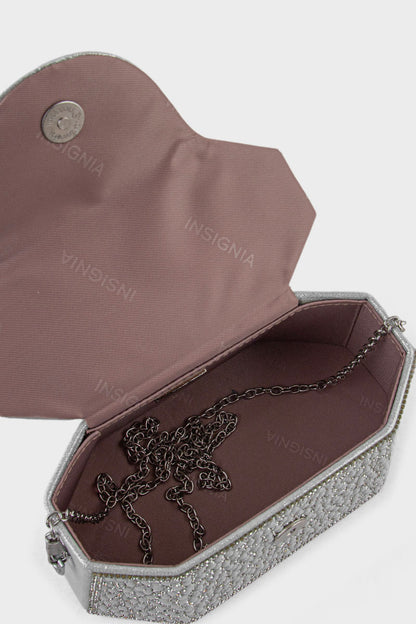 Party Wear Clutch BK4121-White