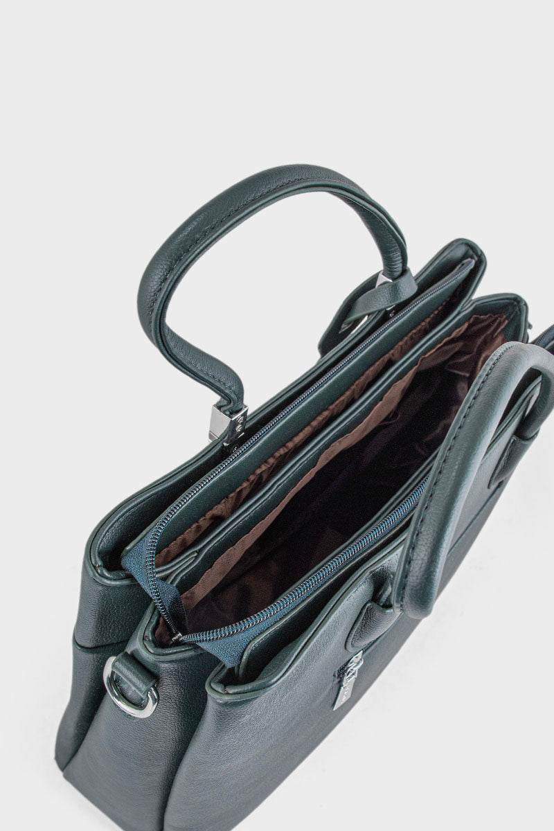 Top Handle Hand Bags BH0107-Dark Green