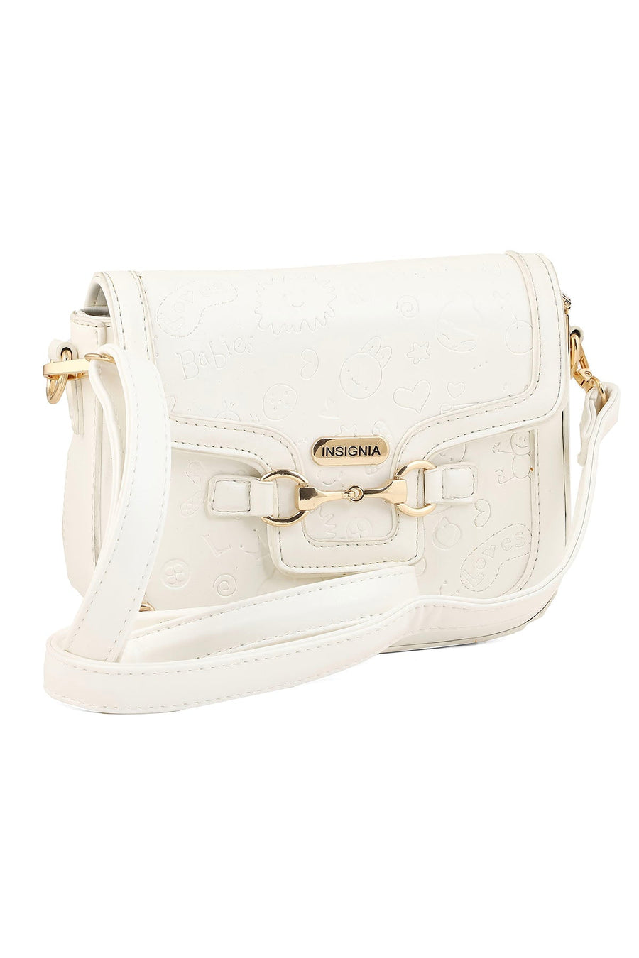Flap Shoulder Bags B14882-White
