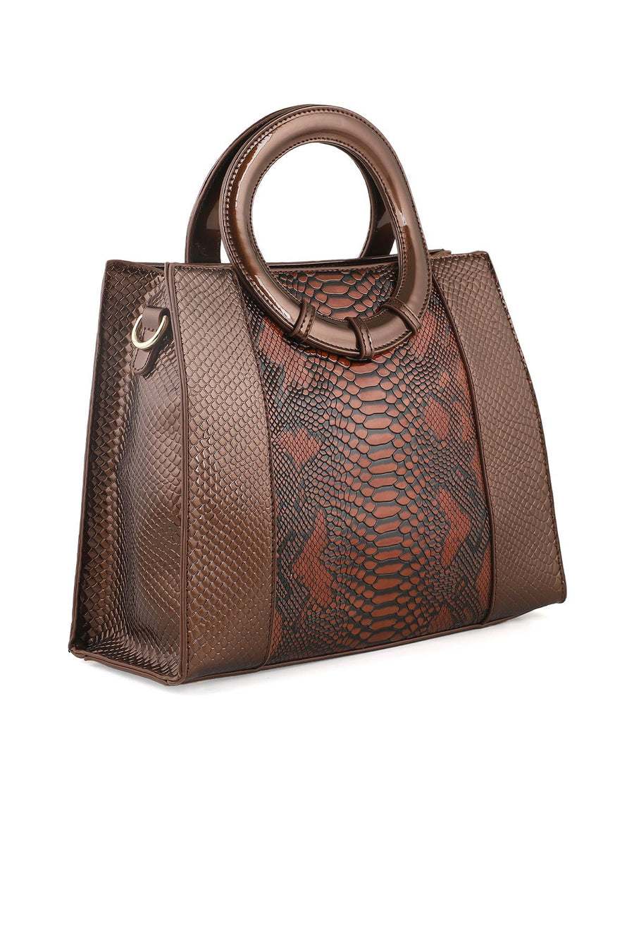 Top Handle Hand Bags B14996-Brown