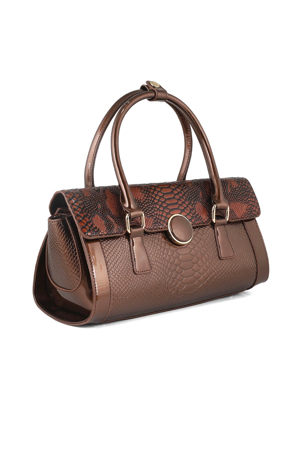 Top Handle Hand Bags B14998-Brown