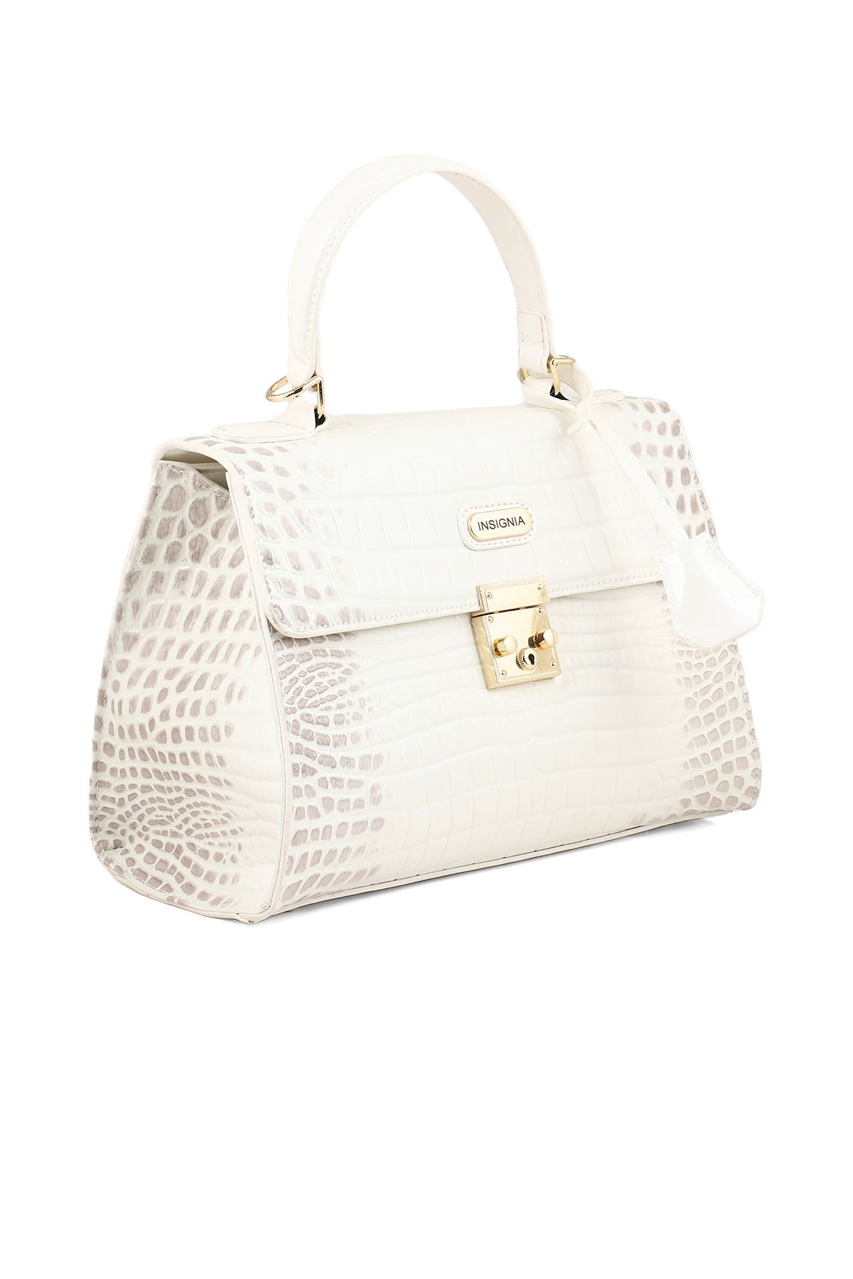 Top Handle Hand Bags B15090-White