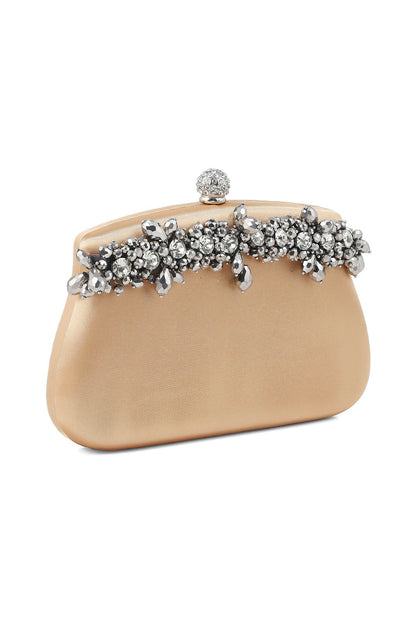 Party Wear Clutch B21545-Golden