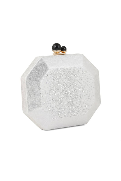 Casual Clutch B21550-Silver