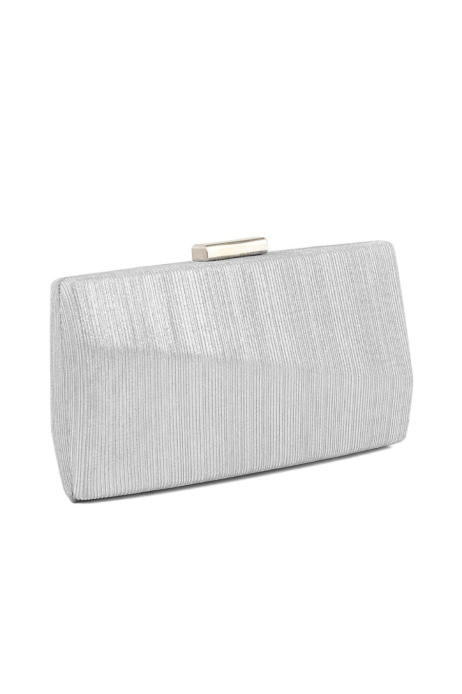 Flap Shoulder Bags B21570-Silver