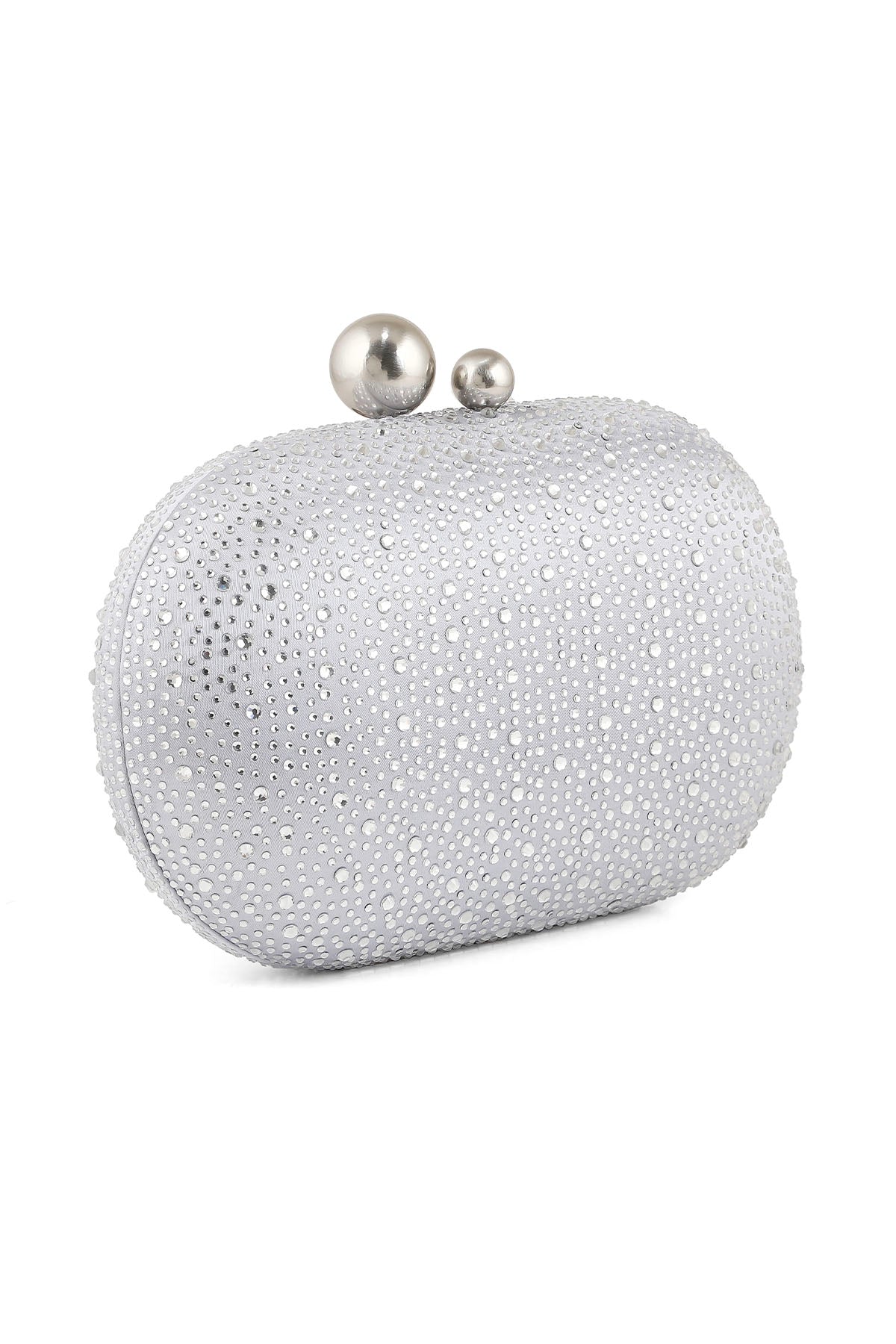 Party Wear Clutch B21573-Silver