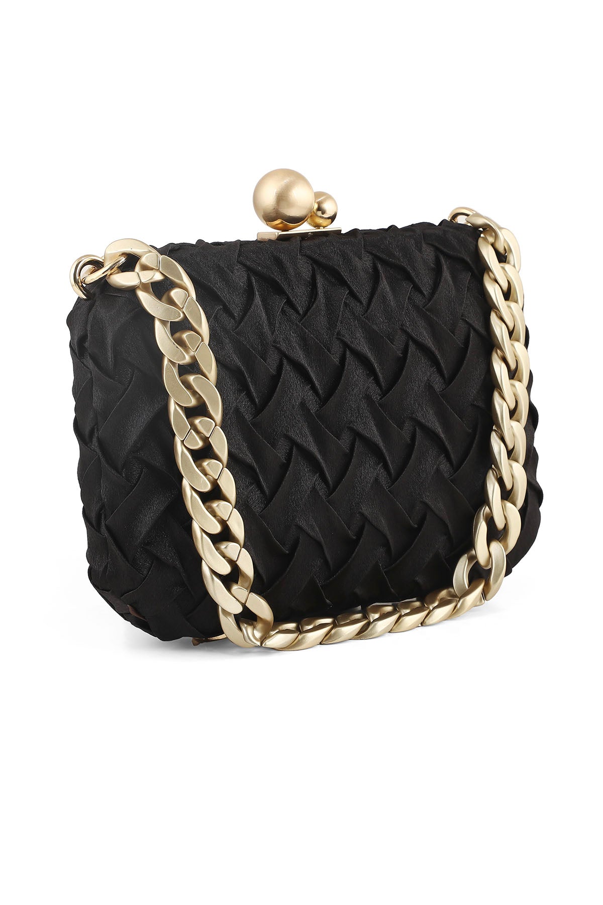 Party Wear Clutch B21574-Black