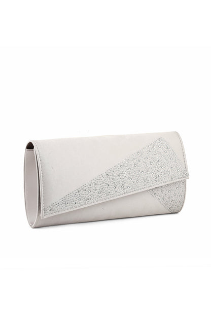 Flap Shoulder Bags B21582-Silver