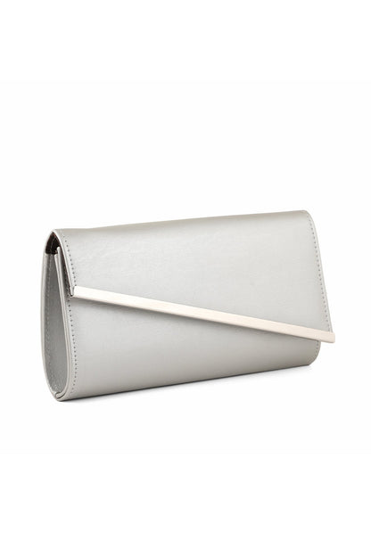 Flap Shoulder Bags B21585-Silver