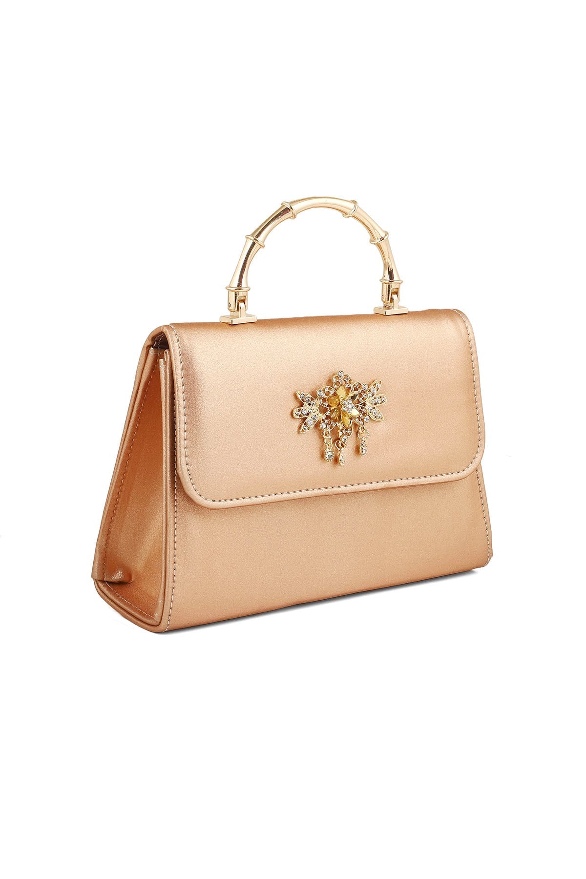 Top Handle Hand Bags B21591-Peach