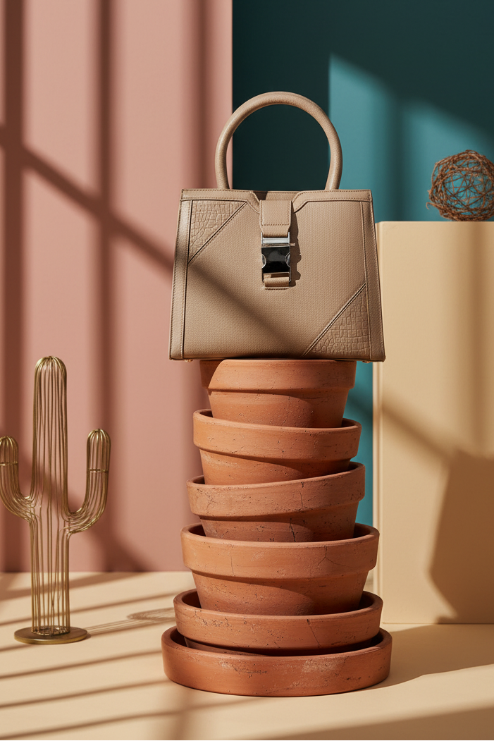 Top Handle Hand Bags BH0096-Brown