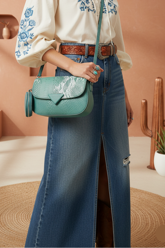 Flap Shoulder Bags BS2130-Green