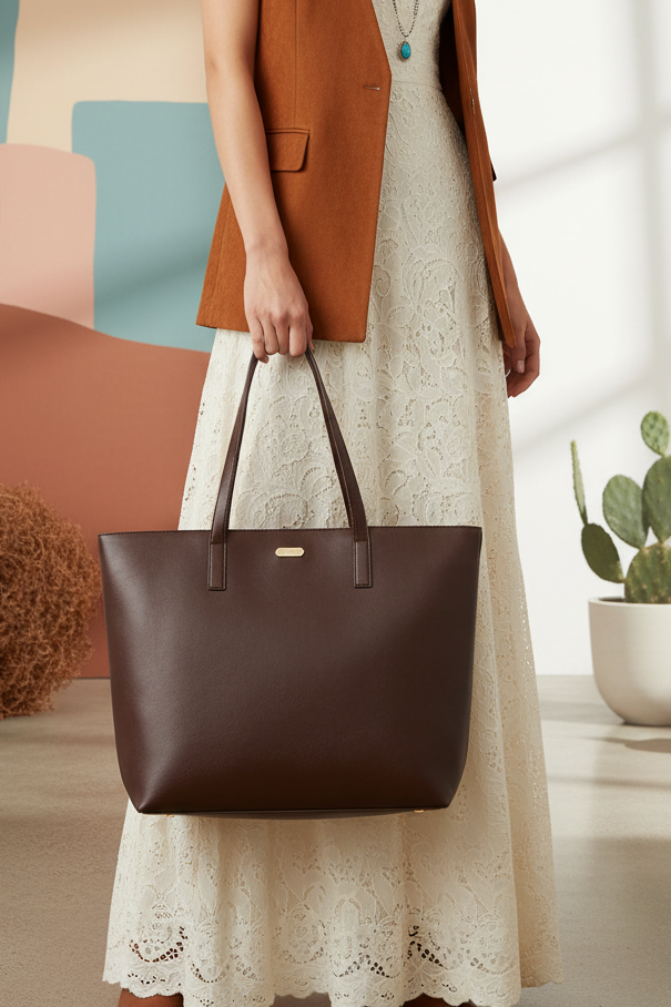 Tote Hand Bags BS2148-Brown