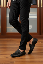 Men Casual Driving Mocs MC4034-Black