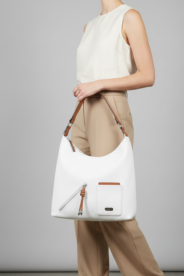 Casual Hobo Hand Bags BH0049-White