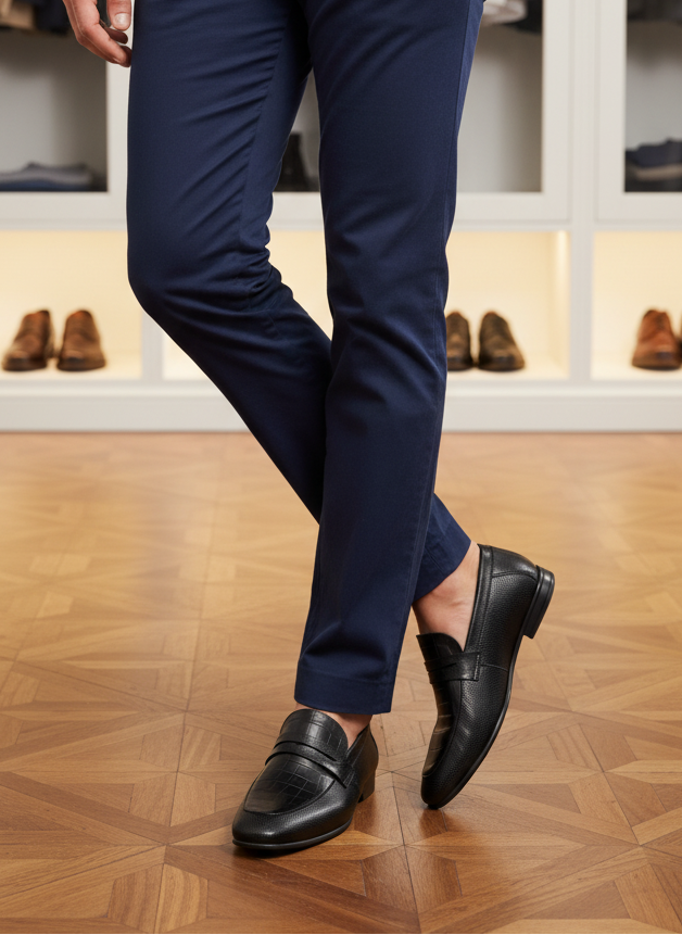 Men Formal Loafers MF7029-Black