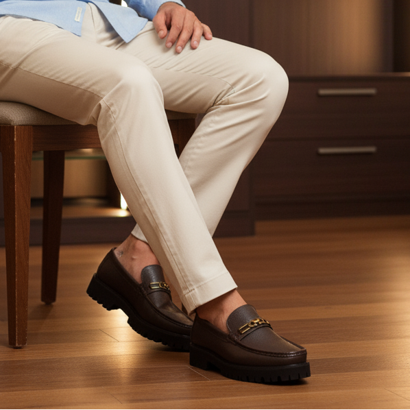 Men Casual Moccasin MC4014-Brown