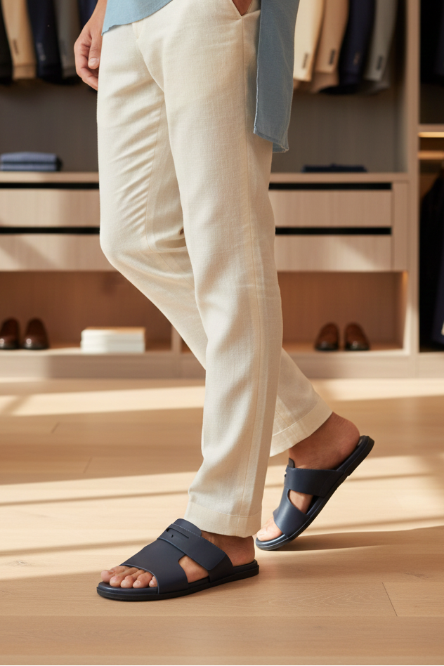 Men Casual Slip On MO1006-Navy