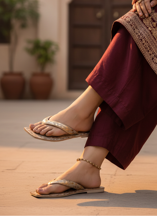 Casual Flip Flop IL3029-Gold