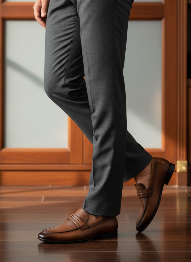 Men Formal Loafers MF7012-Brown