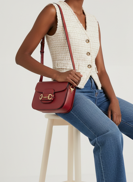 Flap Shoulder Bags BS2124-Red