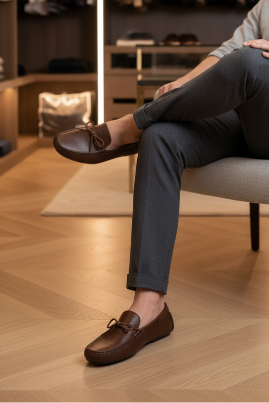 Men Casual Driving Mocs MC4020-Brown