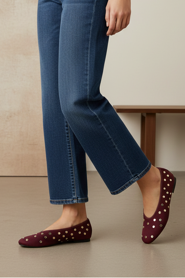 Casual Pumps IC6014-Maroon