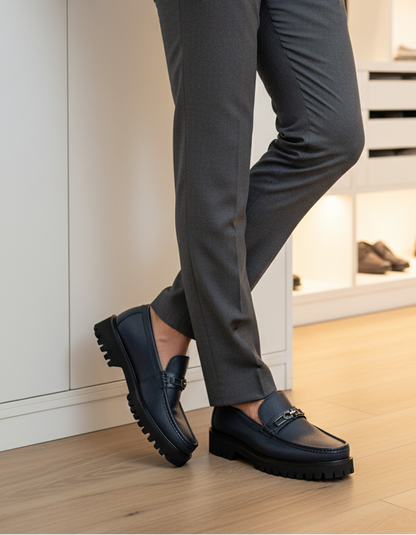 Men Casual Moccasin MC4014-Blue