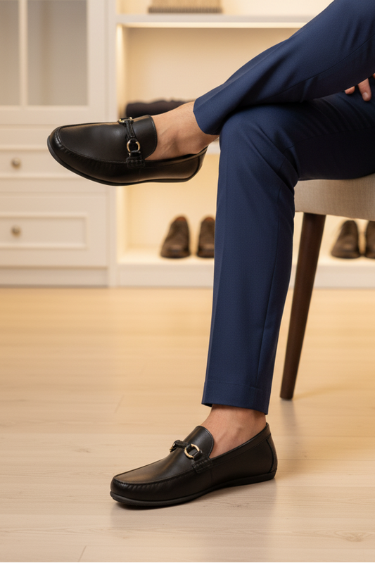 Men Casual Moccasin MC4021-Black