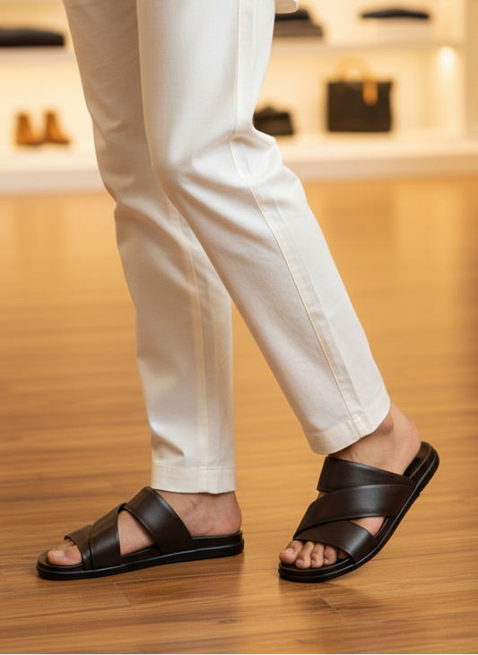 Men Casual Slip On MO1020-Brown