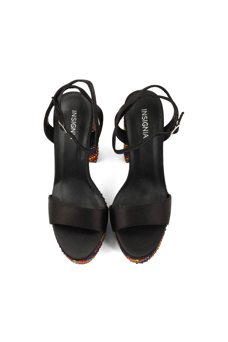 Party Wear Sandal I23450-Black