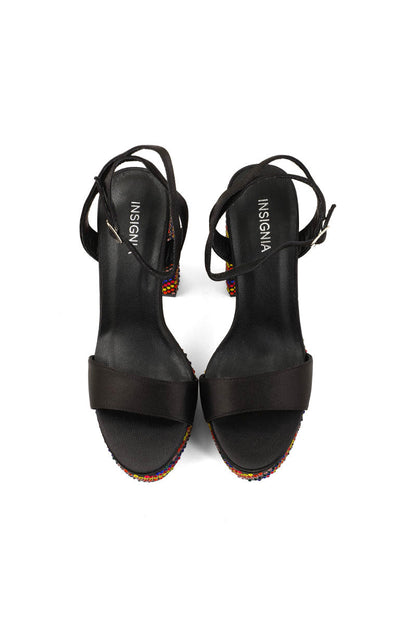 Party Wear Sandal I23450-Black