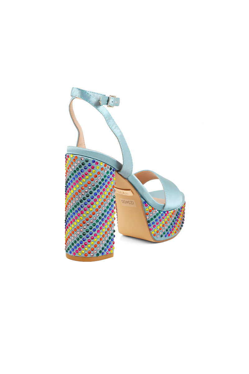 Party Wear Sandal I23450-Ferozy
