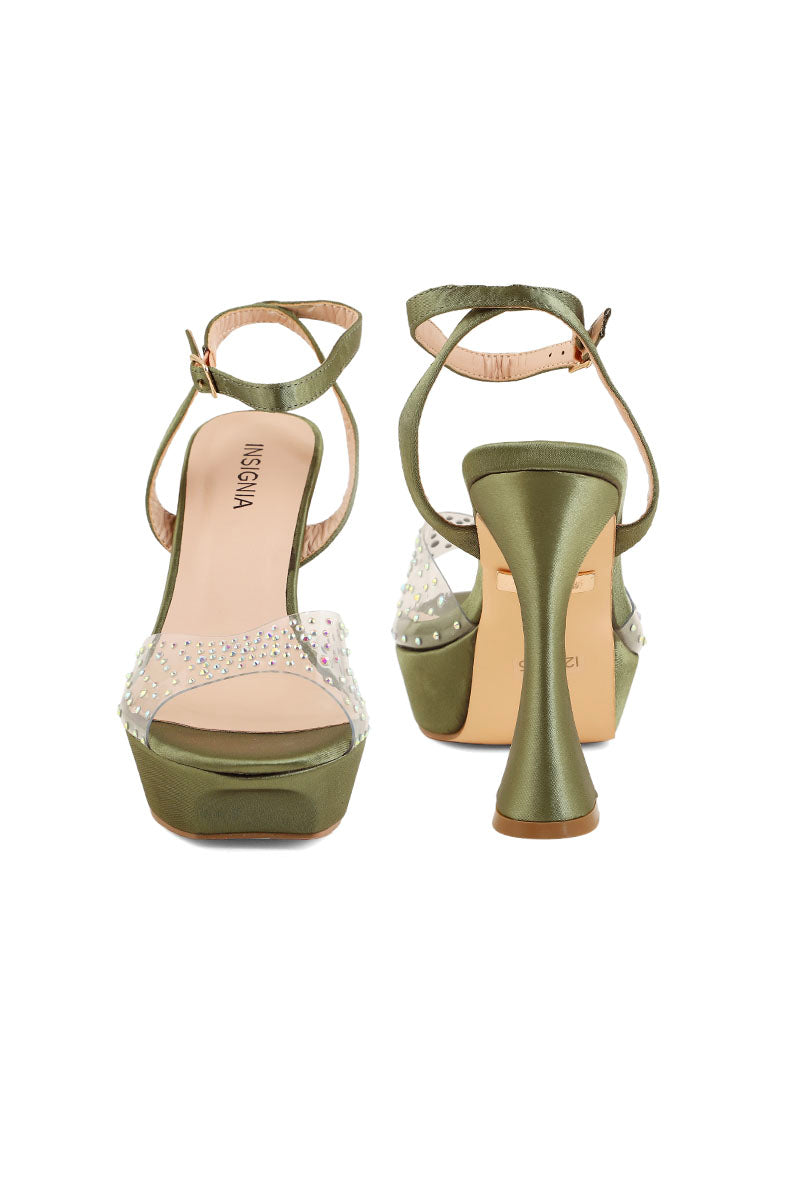 Party Wear Sandal I23455-Green
