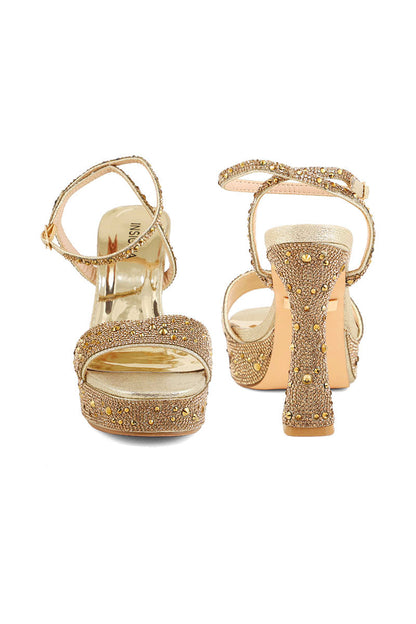 Party Wear Sandal I23456-Golden