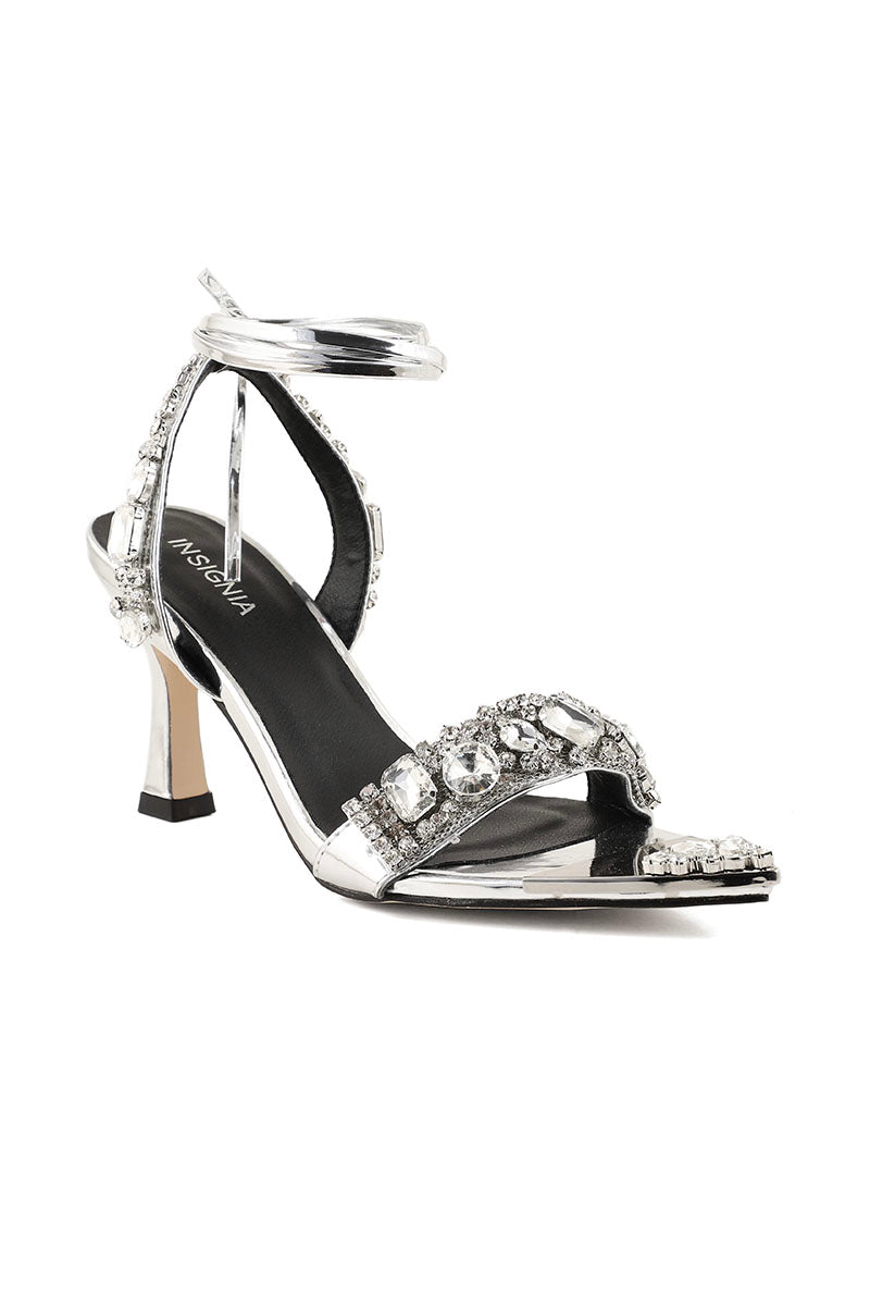 Party Wear Sandal I23458-Silver