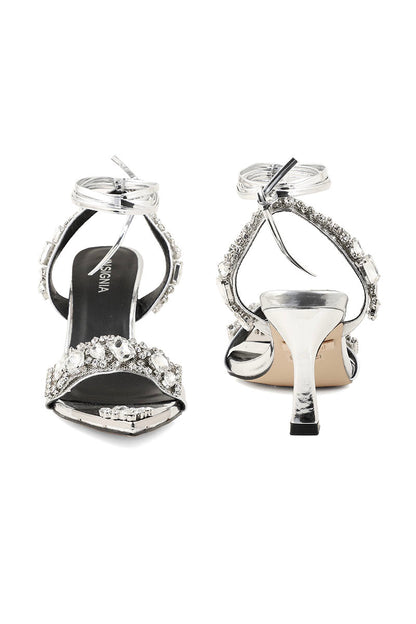 Party Wear Sandal I23458-Silver