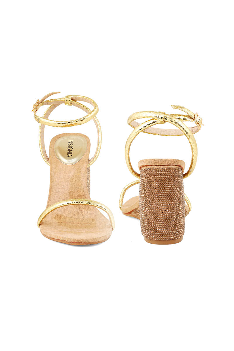 Party Wear Sandal I23460-Golden