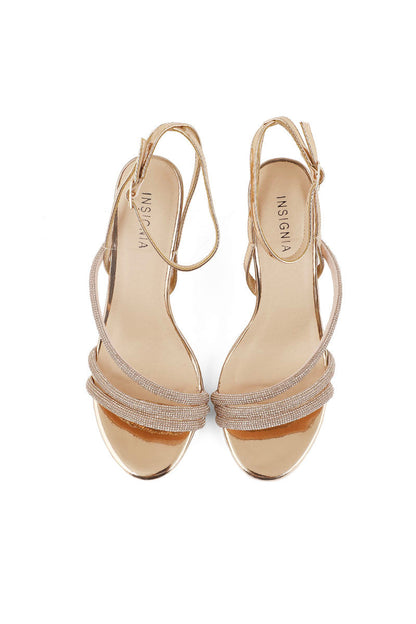 Party Wear Slip On I23629-Peach