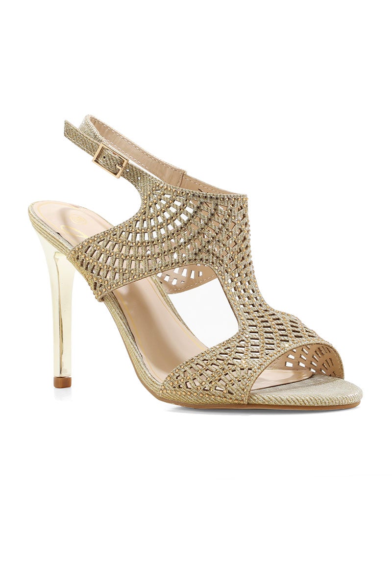 Party Wear Sandal I23640-Golden