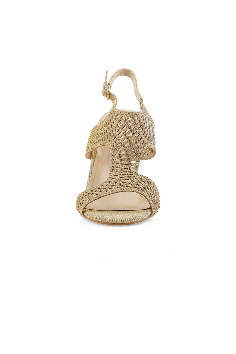 Party Wear Sandal I23640-Golden
