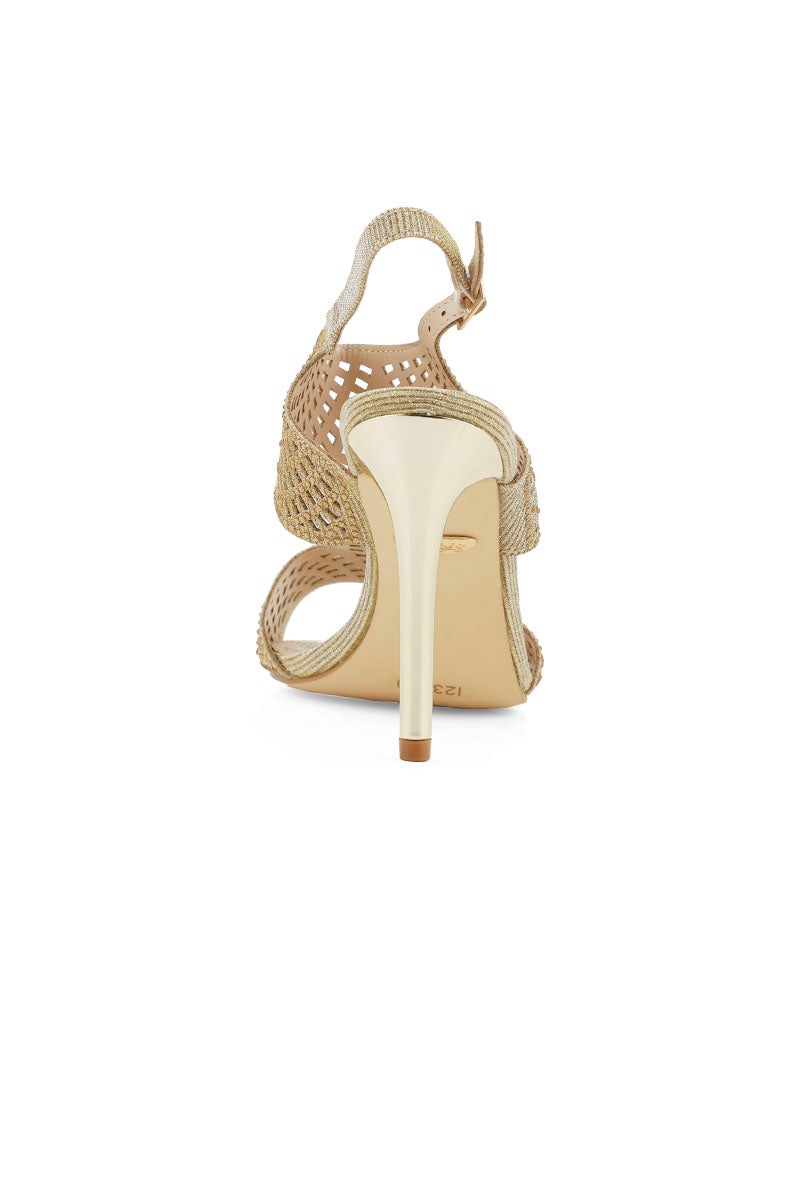 Party Wear Sandal I23640-Golden