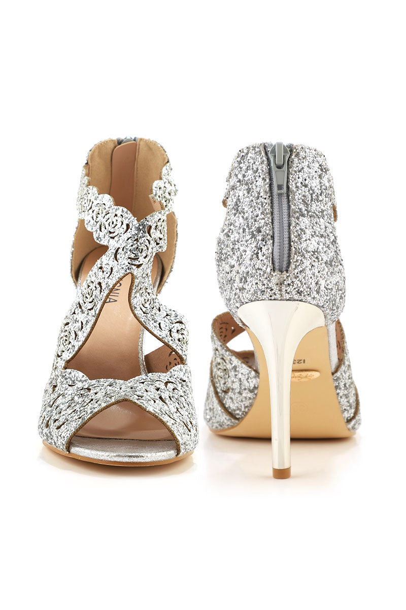 Party Wear Sandal I23649-Silver