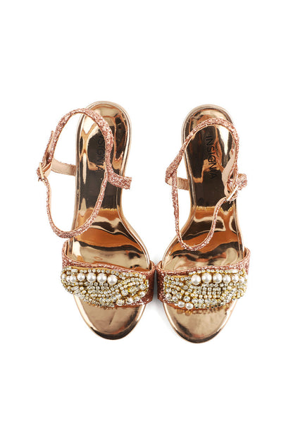 Party Wear Sandal I23662-Peach