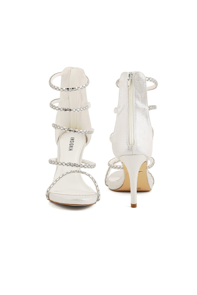 Party Wear Sandal I23665-White